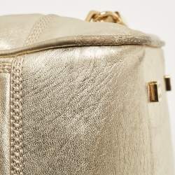 Loewe Gold Leather Amazona 36 Satchel