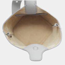 Loewe Grey Mini Pebble Leather Bucket Crossbody Bag