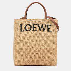 Loewe Small Raffia Standard A4 Satchel Bag