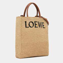 Loewe Small Raffia Standard A4 Satchel Bag