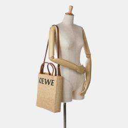 Loewe Small Raffia Standard A4 Satchel Bag