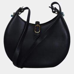 Loewe Black Leather Small Joyce Shoulder Bag