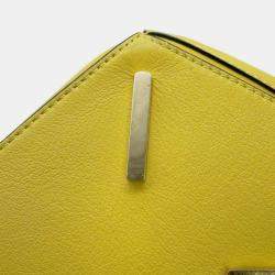 Loewe Yellow Leather Puzzle Shoulder Bag Size Medium