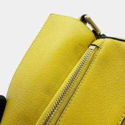 Loewe Yellow Leather Puzzle Shoulder Bag Size Medium