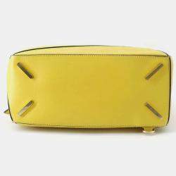 Loewe Yellow Leather Puzzle Shoulder Bag Size Medium