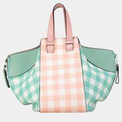 Loewe Pink/Green Small Hammock Gingham