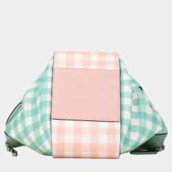 Loewe Pink/Green Small Hammock Gingham