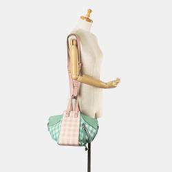 Loewe Pink/Green Small Hammock Gingham