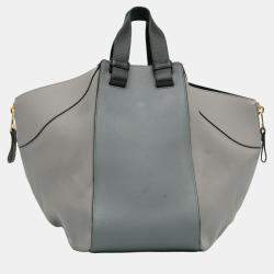 Loewe Black/Grey Medium Tricolor Hammock Bag