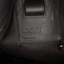 Loewe Black/Grey Medium Tricolor Hammock Bag