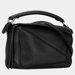 Loewe Black Mini Puzzle Satchel