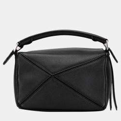 Loewe Black Mini Puzzle Satchel