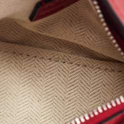 مملوكة مسبقًا Loewe Red Leather Nano Puzzle Shoulder Bag