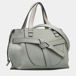 Loewe Grey Mini Gate Top Handle Satchel