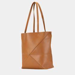 Loewe Brown Medium Puzzle Fold Tote