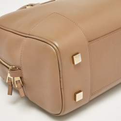 Pre Owned Loewe Beige Leather Amazona 28 Bag