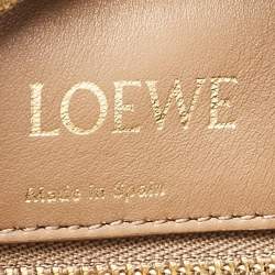 Pre Owned Loewe Beige Leather Amazona 28 Bag