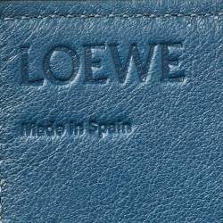 Loewe Mustard/Brown Leather Flap Wallet on Chain