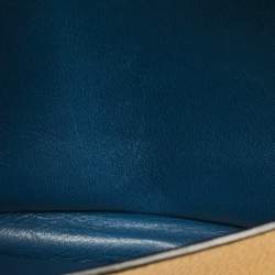 Loewe Mustard/Brown Leather Flap Wallet on Chain