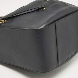 Pre Owned Loewe Black Leather Small Hammock Bag