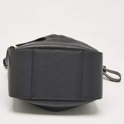 Pre Owned Loewe Black Leather Small Hammock Bag
