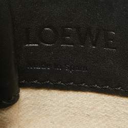 Loewe Black Leather Mini Hammock Drawstring Shoulder Bag