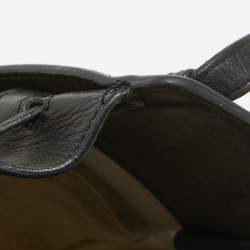 Loewe Black Leather Mini Hammock Drawstring Shoulder Bag