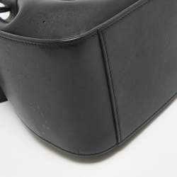 Loewe Black Leather Mini Hammock Drawstring Shoulder Bag