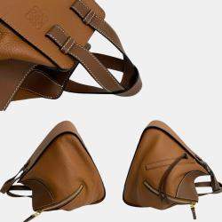 Loewe Brown Hammock Small Anagram Leather Shoulder Bag