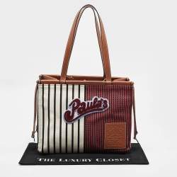 Loewe x Paula's Ibiza Multicolor Stripe Cushion Tote