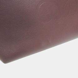 Loewe  Wine Leather Anagram Tote Bag
