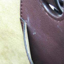 Loewe  Wine Leather Anagram Tote Bag