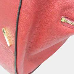 Loewe  Red Leather Hammock Medium Handbag