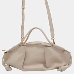 Loewe Beige Calf Leather Paseo Small Shoulder Bag