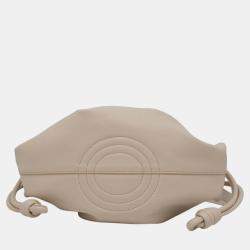 Loewe Beige Calf Leather Paseo Small Shoulder Bag