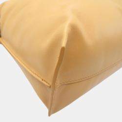 Loewe Brown Camel Leather Flamenco Clutch Shoulder Bag