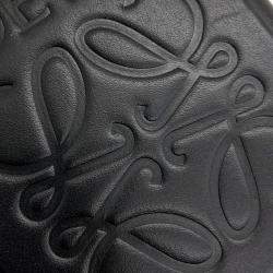 Loewe Black Leather Molded Slingback Bag