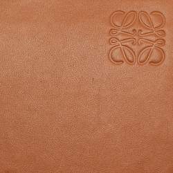 Pre Owned Loewe Brown Leather Small Heel Crossbody Bag