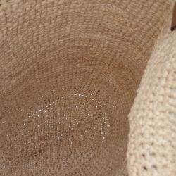 مملوكة مسبقًا Loewe Beige Raffia Raffia Mini Slit Bag