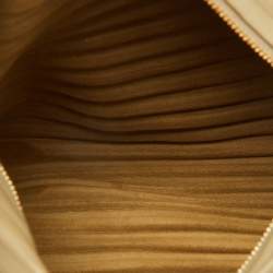 Pre Owned Loewe Clay Green Pleated Leather Bracelet Pouch Shoulder Bag