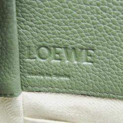 Loewe Green Leather Hammock Drawstring Mini Shoulder Bag