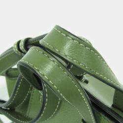 Loewe Green Leather Hammock Drawstring Mini Shoulder Bag