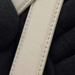 Loewe Bag Beige/Red Canvas Leather  Anagram Cuby Bag