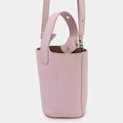 Loewe Pink Leather Size Mini Pebble Bucket Bag