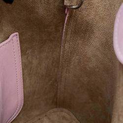 Loewe Pink Leather Size Mini Pebble Bucket Bag