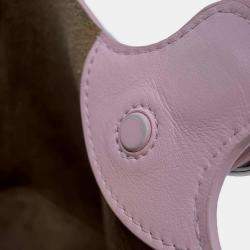 Loewe Pink Leather Size Mini Pebble Bucket Bag