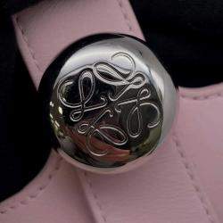 Loewe Pink Leather Size Mini Pebble Bucket Bag