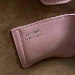 Loewe Pink Leather Size Mini Pebble Bucket Bag