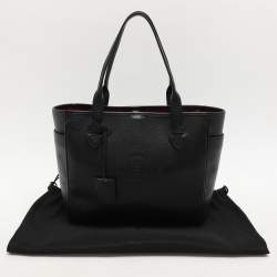 Pre Owned Loewe Black Leather Heritage Shopper Tote