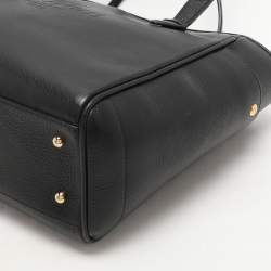 Pre Owned Loewe Black Leather Heritage Shopper Tote